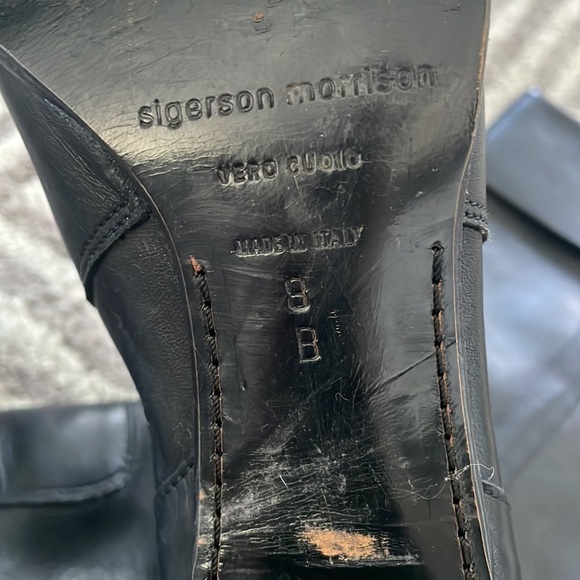 Sigerson Morrison Black Pull on Boots - Picture 9 of 13